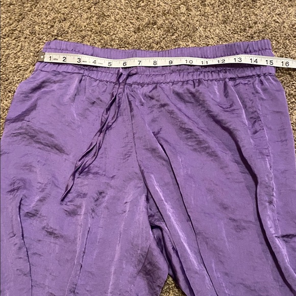 Adore Me Bethany Satin Lounge Set Purple Small - Picture 5 of 8